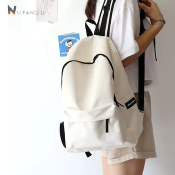 

2020 Simple Design Teenagers Fashionable Girls Oxford Backpack Middle School Student Useful Book Bags Leisure Travel Boy