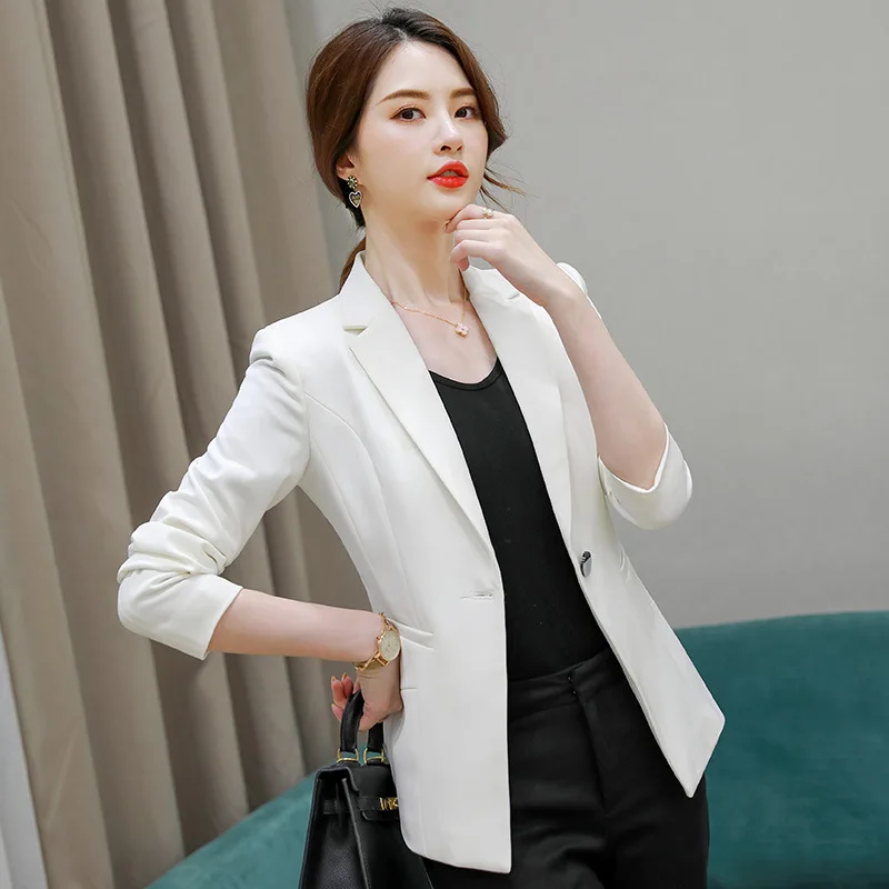 

Small Suit WOMEN'S Coat 2019 New Style Spring And Autumn Korean-style Fashion Elegant Casual WOMEN'S Long Sleeve Suit Short Autu