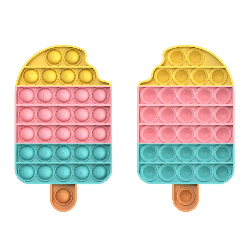 PopsIt-juguetes antiestrés para niños y adultos, juguete sensorial de burbujas de empuje, Jouet blando