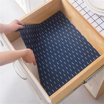 

Printed Oil Proof Paper Cabinet Mat Can Cut Drawer Pad Wardrobe Drawer Waterproof Moisture Mildew Pad Paper 200*45cm