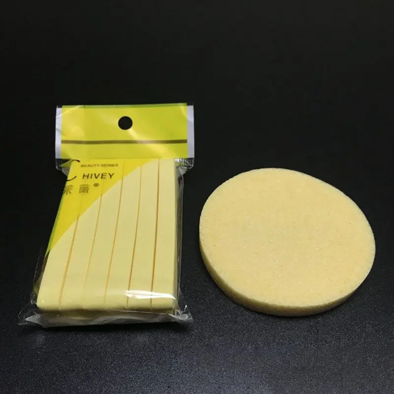 12 Pcs/bag Compressed Strip Shape Washing Face Puff Foaming Seaweed Massage Cleansing Sponge Beauty Tools