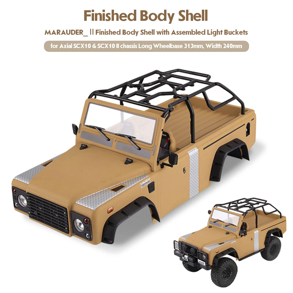 

High Quality RC Car Body Shell Kit for 313mm Wheelbase Axial SCX10 SCX10Ⅱ Chassis 1/10 RC Crawler