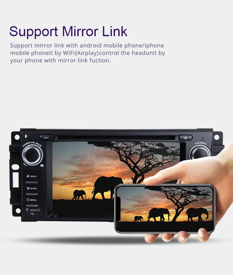 Best TOPBSNA Car DVD Player Android 9.0 For Jeep Wrangler Compass Grand Cherokee Commander Dodge WIFI 1 Din Car Radio Stereo headunit 6