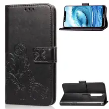 Caja del teléfono para Nokia 5 5,1 Plus Flip de cuero de la PU cubierta Funda de silicona para Nokia X5 5,1 plus Smartphone bolsa de Coque Funda(China)