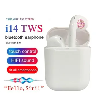 

New i14 Tws Headphone Wireless Bluetooth 5.0 Earphone Mini Earbuds With Mic Charging Box Sport Headset For Smart Phone