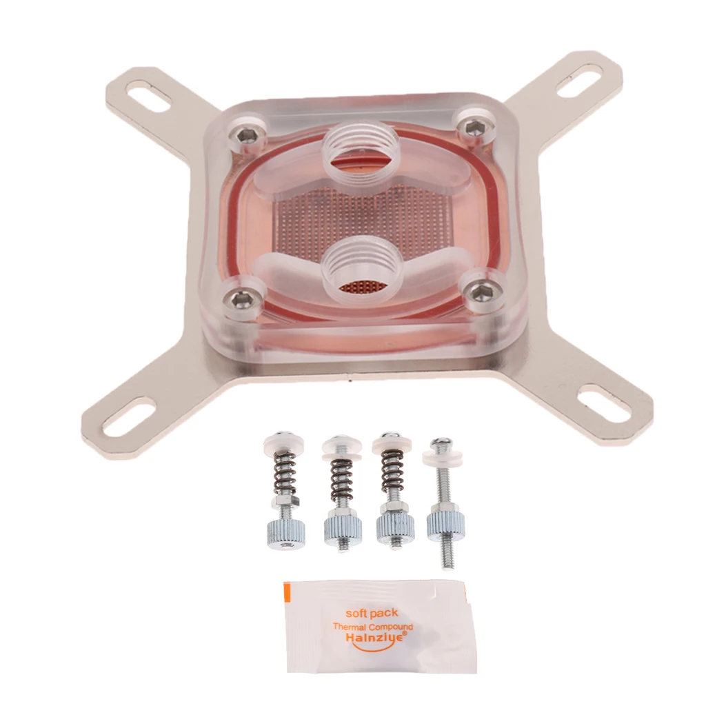Professional Special CPU Water Cooling Block Waterblock Copper Base Cool #2