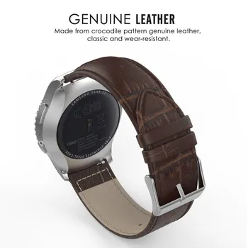 

Soft Genuine Leather Crocodile Pattern Replacement Strap 20mm For Samsung Galaxy Gear S2 Classic/Gear Sport