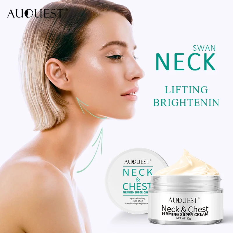 

AuQuest Neck Serum Wrinkle Cream Repair Dry Crepe Firming Cream Anti-Aging Moisturizing Lifting Skin Ageless Care