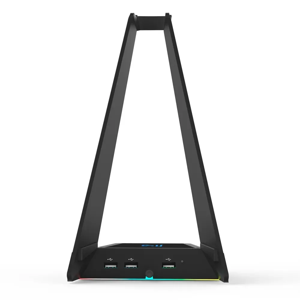 2020 New Headset Stand Headphone Holder RGB Light Base Includes USB HUB Function Multi Game Wireless Charging Best Seller