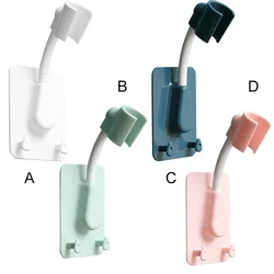 2022NEW 360° Shower Head Holder Adjustable Self-Adhesive Showerhead Bracket Wall Mount With 2 Hooks Stand SPA Bathroom