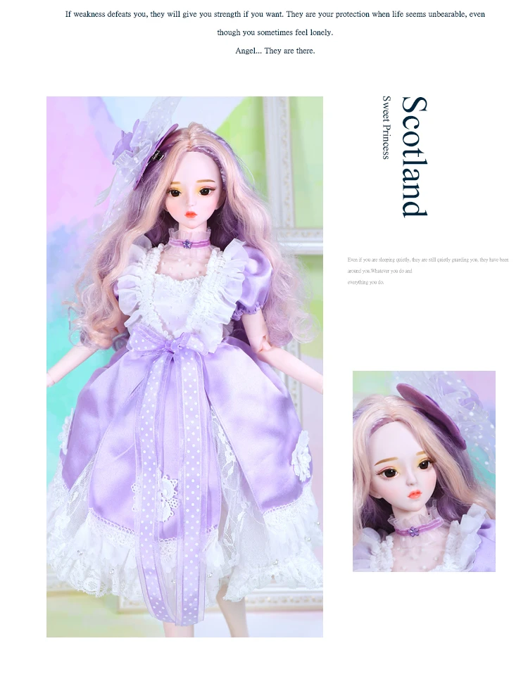 Dream Series 1/3 BJD 62 см девушка Кукла тело, в том числе с официальным макияжем ручной нарисованный макияж и волосы глаза одежда ледяной DBS SD