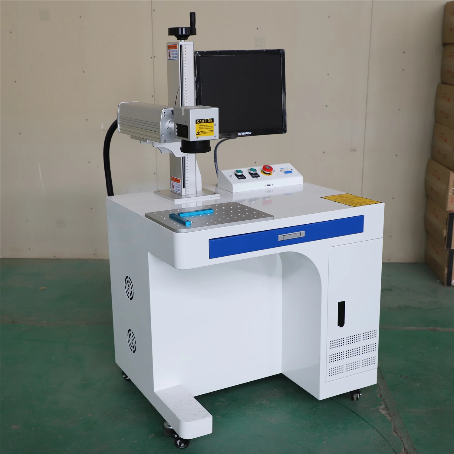 20W 30W 50W 100W Desktop Optical Fiber Laser Marking Machine Price for