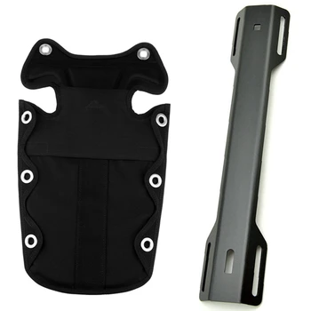 

1 Pcs Backplate Pad Compression Soft Pad Technology & 1 Pcs Scuba Diving Harness Single Tank Adapter Backplate