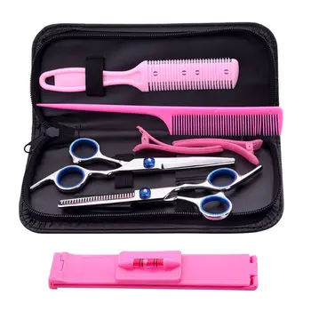 

6inch Hair Cutting Scissors Kit Professional Thinning Set Barber W/ Leather Case 875C