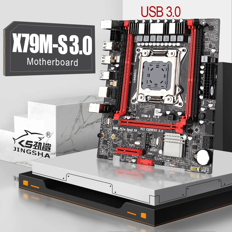 Материнская плата jпотah X79M-S3.0 LGA2011 USB 3 0 2-канальная DDR3 ОЗУ 64 ГБ NVME M.2 SSD поддержка