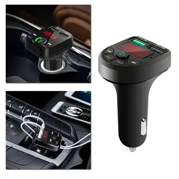 

Bluetooth 5.0 FM Transmitter Car Kit MP3 Modulator Player Wireless Handsfree Audio Receiver Dual USB Fast Charger 3.1A
