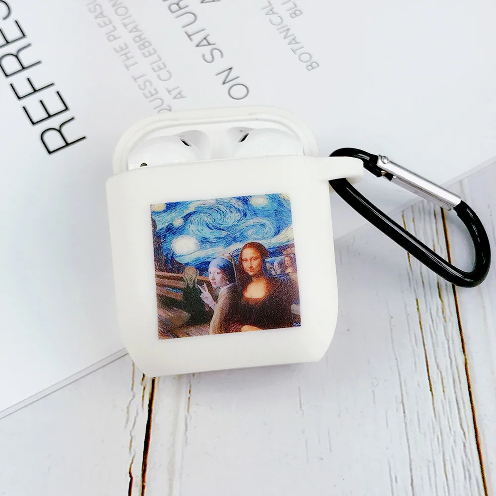 Классный чехол для Apple airpods чехол со смешными героями из мультфильмов статуи искусство Беспроводной Bluetooth наушники чехол для переноски 1/2 Мягкая Зарядка чехол s