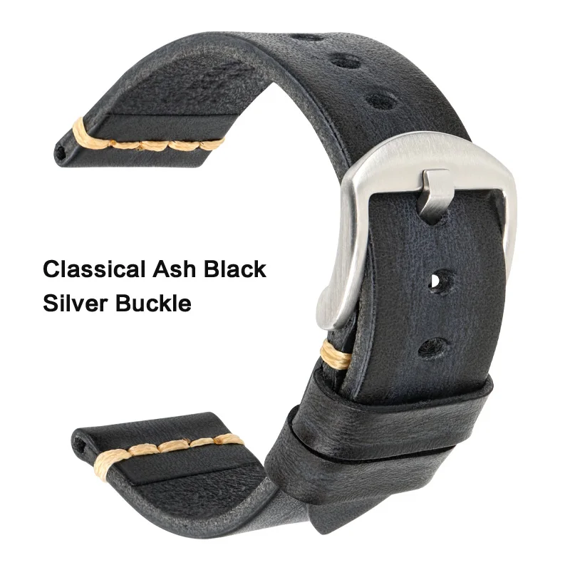 Handmade Vintage Vegetable Tanned Leather Watch Strap