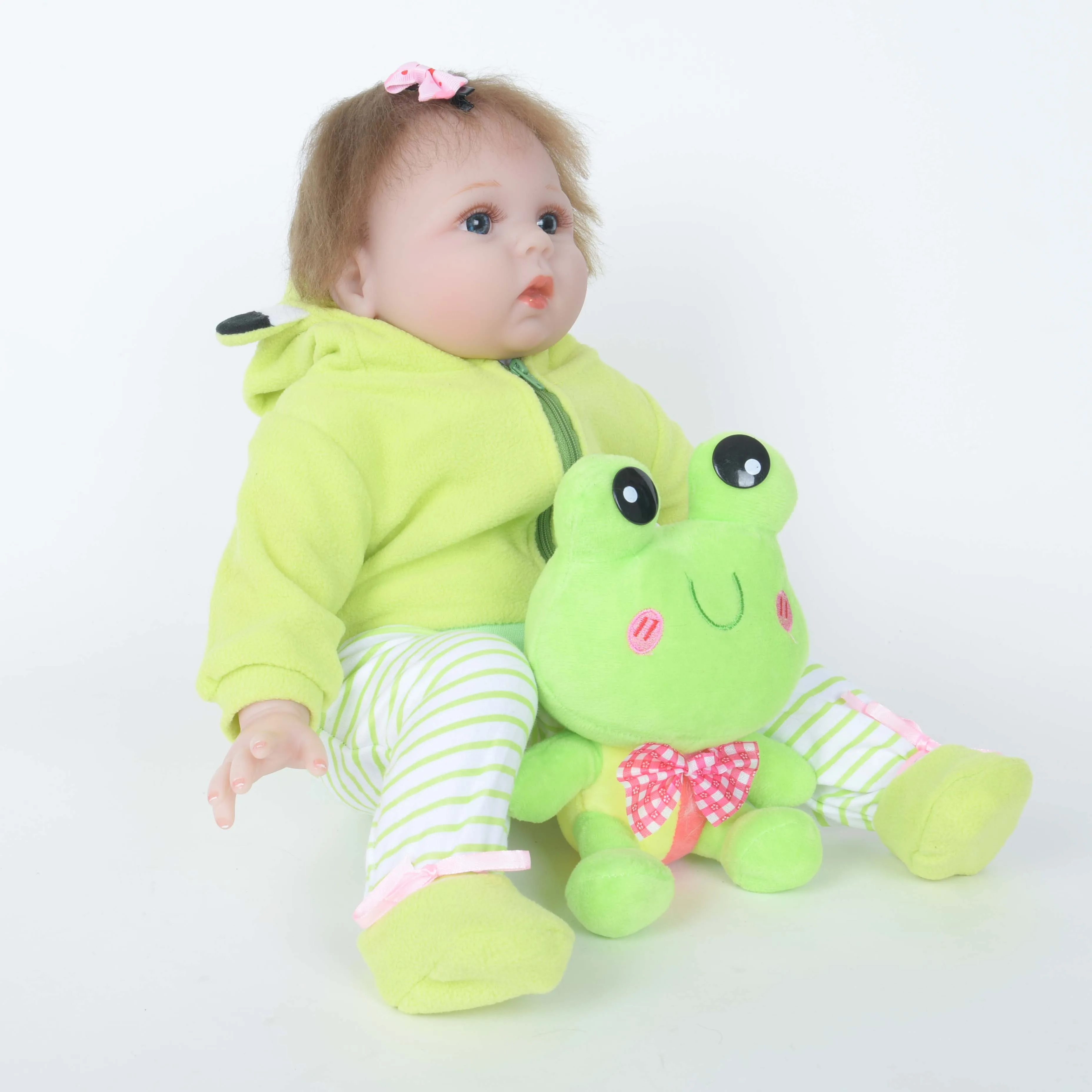 22 дюйма 55 см мягкие силиконовые Bebe Reborn Baby Doll Игрушки для ванной реалистичные куклы новорожденных Детская кукла «Принцесса» реалистичный ребенок игрушечный олень, детский приятель подарки