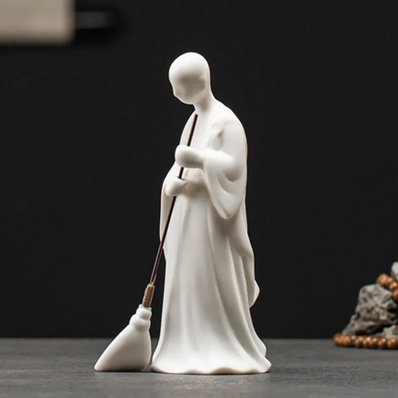 Zen Buddha Statue for Home Decor, Garden Figure, Handmade Crafts, Gift for Friends, Ornaments, Tea Pet, Teaware