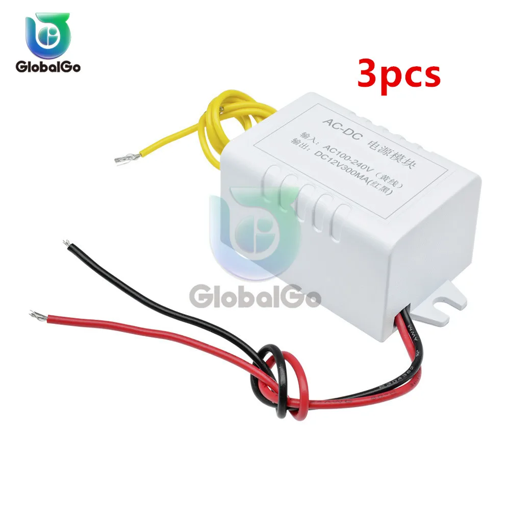 3pcs/Lot AC DC 300mA Power Transformer Module AC 110 220V to DC 12V Power Supply Converter Adapter Switch For Diy Car Home|Transformers| - AliExpress