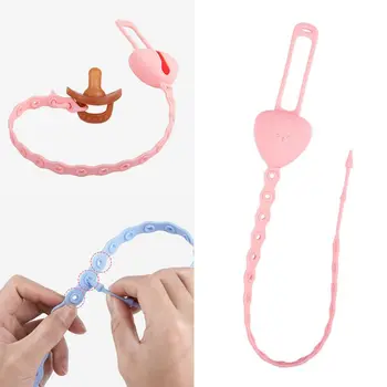 

Silicone Baby Teether Holder Newborn Pacifier Chain Child Infants Teething Toy