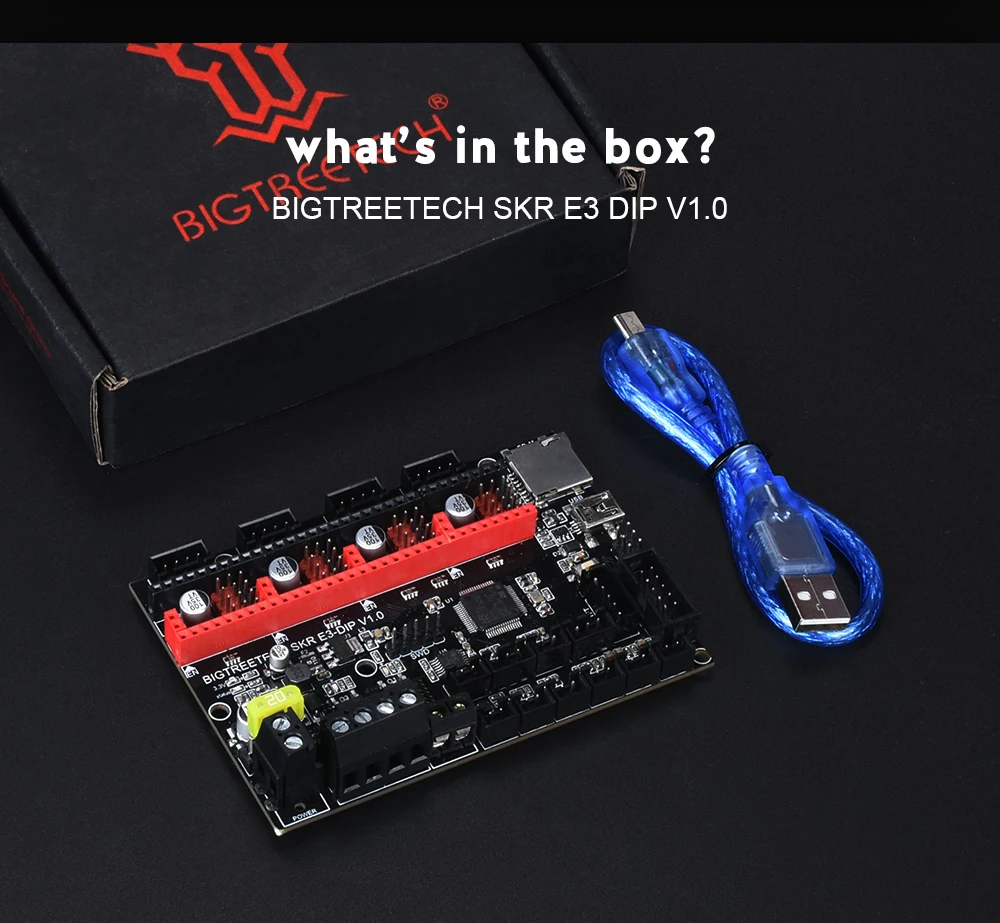 BIGTREETECH SKR E3 DIP плата контроллера 32 бит для Ender 3/5 части 3d принтера+ TMC2208 UART TMC2130 A4988 VS SKR V1.3 SKR MINI