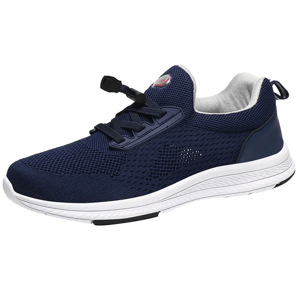 Dark Blue CHAMSGEND пара дышащие босоножки на низком каблуке, кроссовки легкие обувь С нескользящими подошвами противоскользящая износостойкая Спортивная беговая Обувь - Цвет: Dark Blue