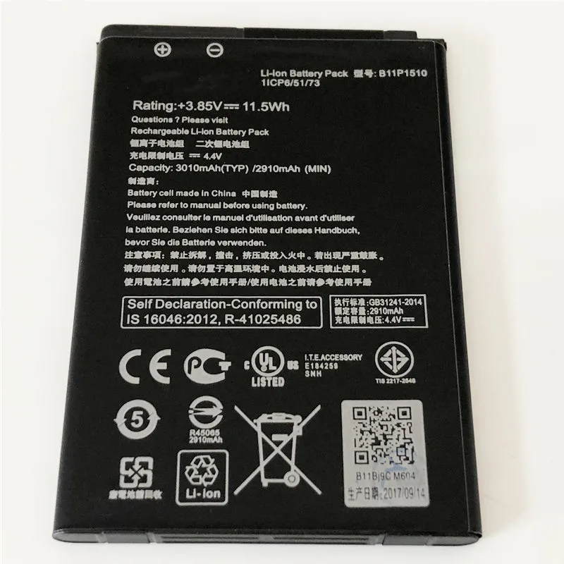 Аккумулятор 3 85 В 3010 мАч для ZenfoneGo TV ZB551KL X013D X013DA X013DB X013DC аккумулятор|battery for|batteries