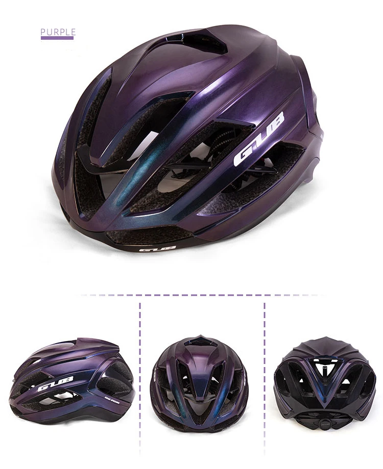 Purple Сверхлегкий велосипедный шлем для мужчин и женщин, для спорта на открытом воздухе, защитный шлем для гонок, горного велосипеда, шлем GUB SV11 56-58 см - Цвет: Purple