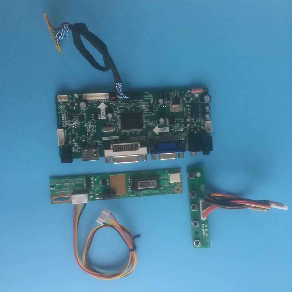 Комплект для M170EG01 V8 LVDS 4 лампы 30pin драйвер HDMI DIY M. NT68676 плата контроллера DVI VGA 1" экран монитора 1280X1024