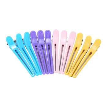 

12PCS Hair Clips Duckbill Clips Anti-slip Hairpins Hairdressing Salon Sectioning Clamps Hair Styling Tool Braiding Clip Hairpins
