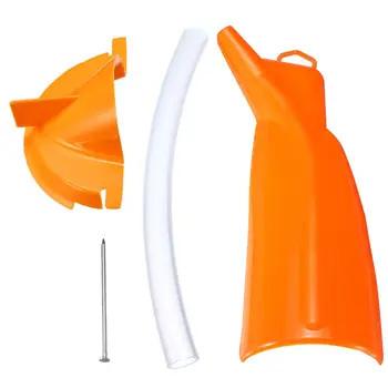 

New Orange U-shaped Drip-Free Oil Filter Funnel Cover Change Tool & Hose Kit For Harley Motorcycle