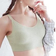 Бесшовный спортивный бюстгальтер с эффектом пуш-ап, топ для девушек, бюстгальтер для бега, для спортзала, для чашки, A-D, укороченный топ Sujetador Deportivo, женское нижнее белье с резьбой