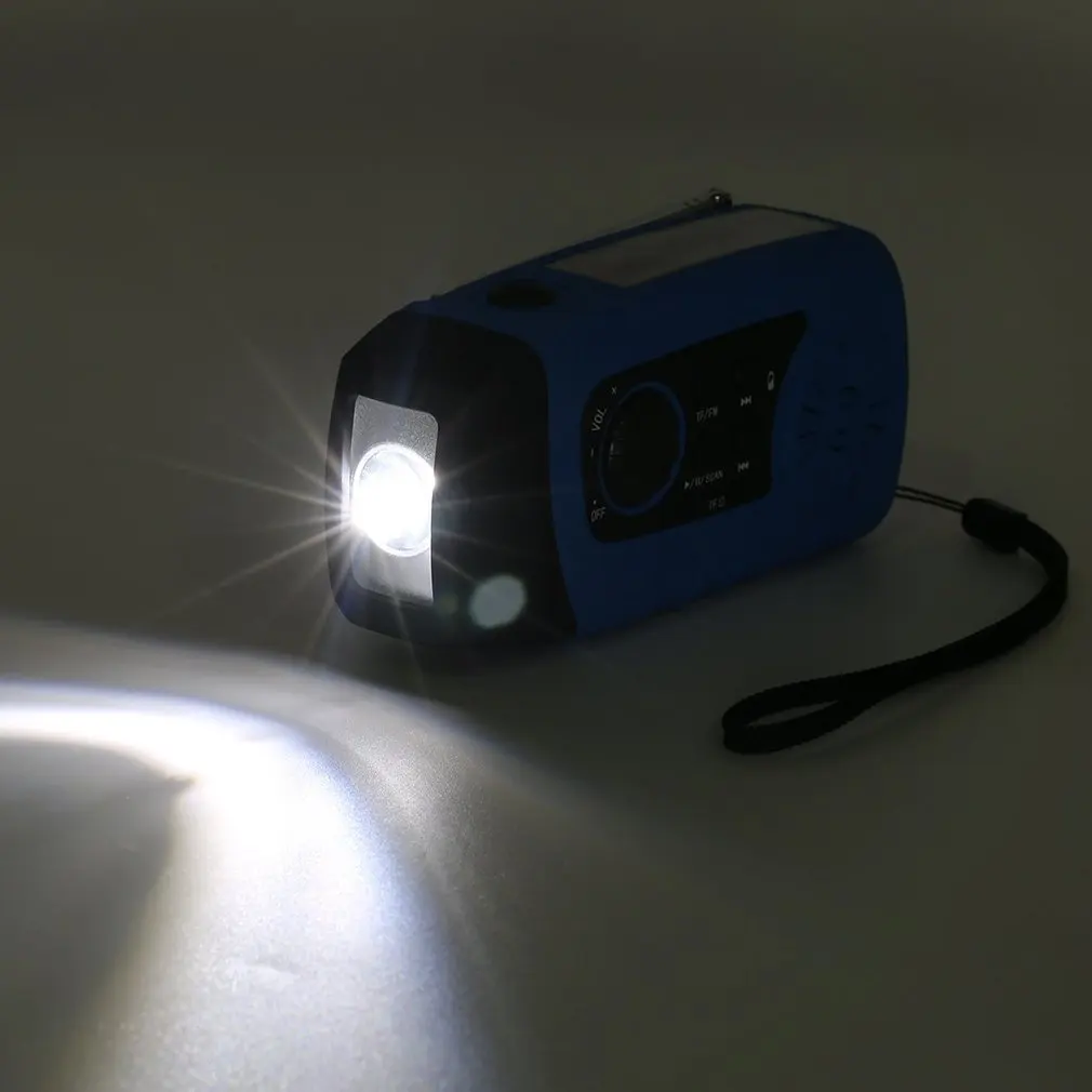

HOT-Portable Outdoor New Multi-Functional Rechargeable Mp3 Audio Music Player Fm Radio Flashlight Loudspeaker