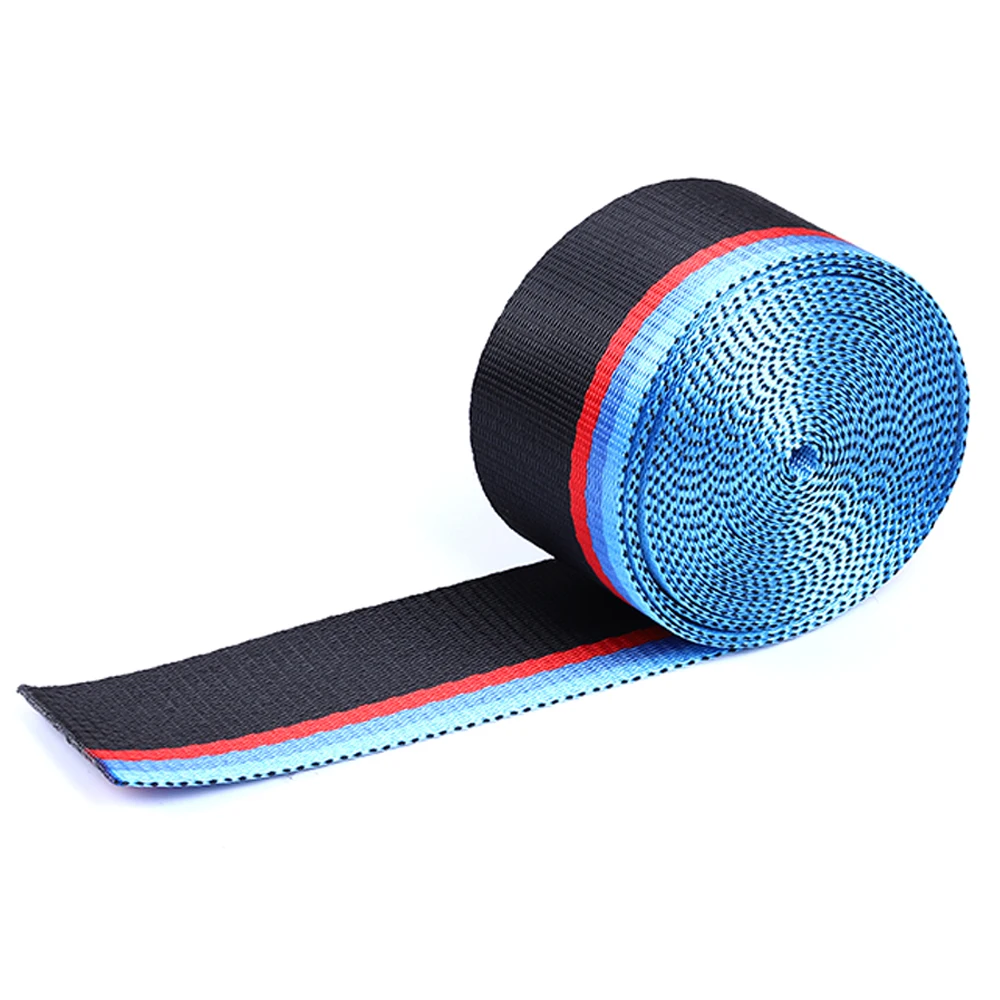 For BMW 3.8 Meter/roll Seat Belt M Strip Racing Harness Ribbon Auto Safety Webbing 1 3 5 6 7 X5 X6 E46 E39 E36 E90 F10 F30