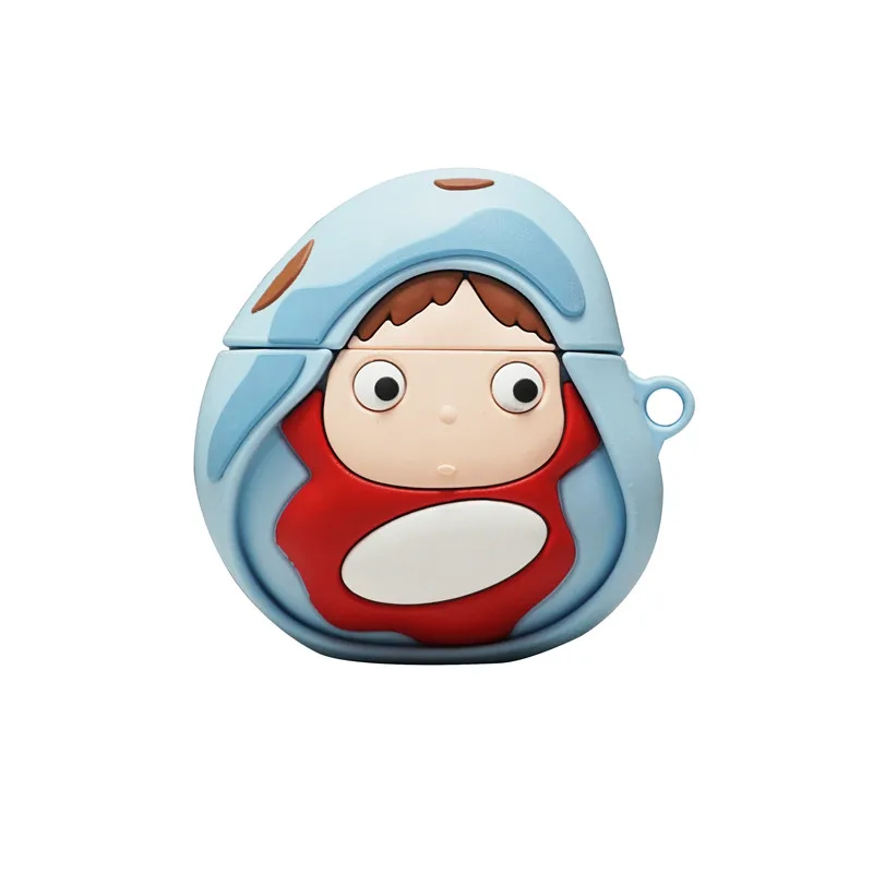 

Cute Bluetooth Earphone Case For Apple Airpods Cover Funny Cartoon Silicone Headphone Case Box For air pods 1 2 Charging Bag