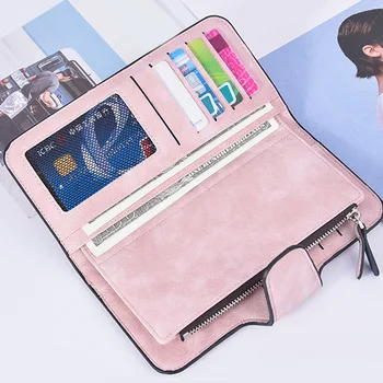 

New Wallet for Women Long Wallet Female Purse Pu Leather Wallets Big Ladies Coin Multi-card