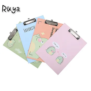 

Cute Kawaii File Folder Board Writing Pad Clip Paper Stationary School Office Supplies korean oficina stationery notebook book