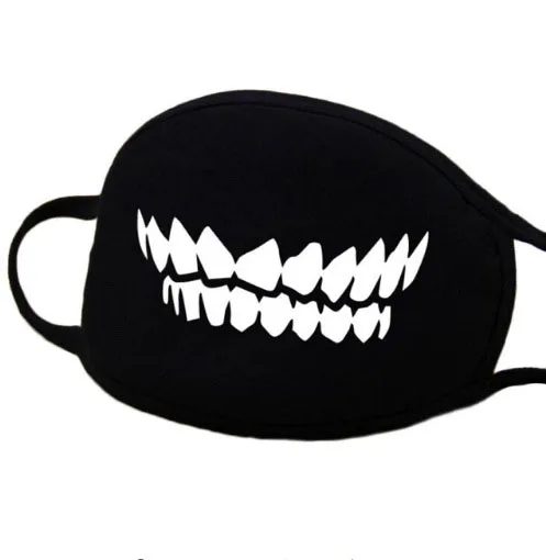 1 шт. креативная черная светящаяся хлопковая пылевая маска с личными зубами, анти-туман, модная маска для рта, Вечерние Маски для Хэллоуина - Цвет: 17