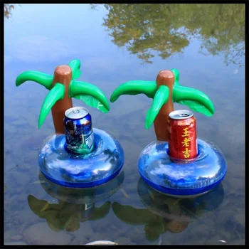 

Inflatable toys Coconut tree/yellow duck/mushroom/swan Cup Holder Water coasters floating drinks cup holders Summer Pool party