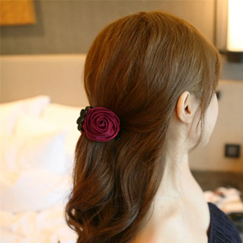 Модные Розовые Когти для волос заколка для волос для женщин Свадебная вечеринка аксессуары для волос инструмент для укладки шпилька головной убор зажим для волос Красота волос