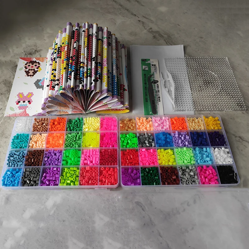 5mm beads 24/48/36box packing Hama beads Education Toys Iron beads handmaking perler Fuse beads diy toy Free shipping 4