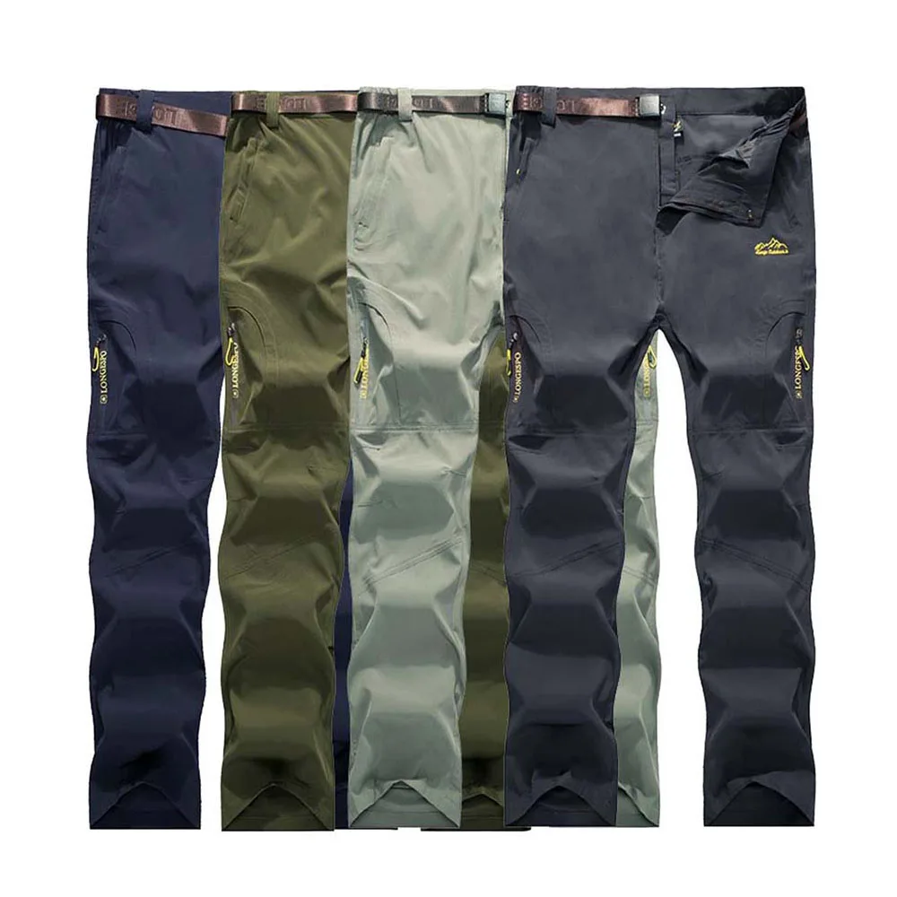 NUONEKO Stretch Hiking Pants Men Summer Breathable Quick Dry Outdoor Pants Mens Mountain Climbing Fishing Trekking Trousers PN44 men hiking pants