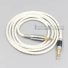 LN007212 16 Core OCC Silver Plated Headphone Earphone Cable For Audio Technica ATH pro500mk2 PRO700MK2 PRO5V M50 M50RD