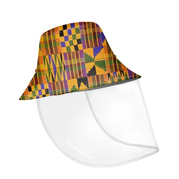 

Women Fishing Hat With Afro Printing African Design Print Outdoor Bucket Hat Ladies Fisherman Cap Dustproof Face Shield Czapka