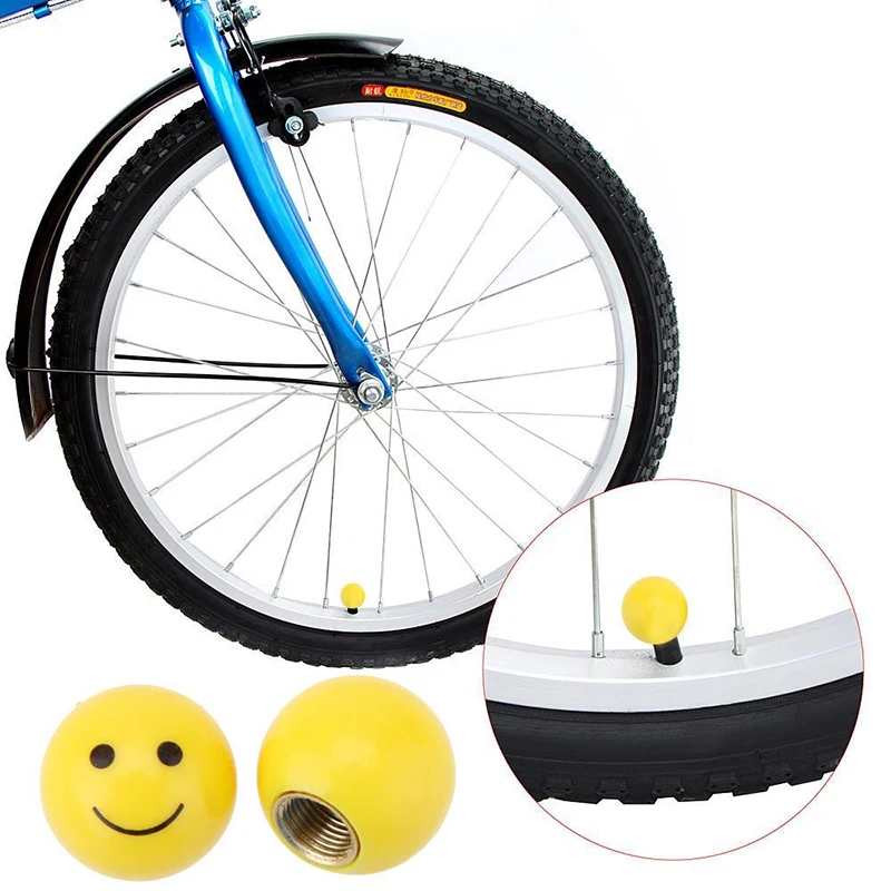 ABUO-2pcs Smile Face Eyeball MTB дорожный велосипед мотоцикл автомобильный Шредер клапан порт крышка шины обод колеса воздушный клапан пылезащитный колпачок S