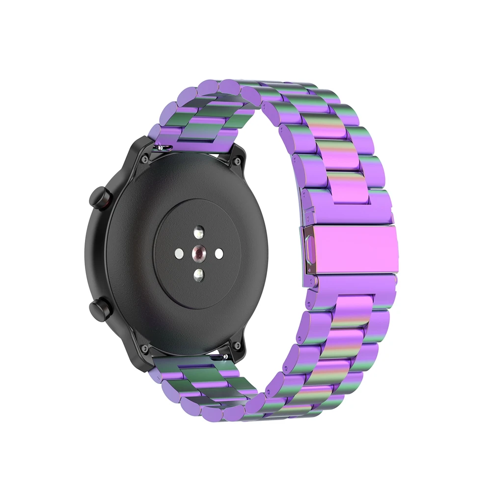 Браслет для Huami Amazfit ремешок Bip металлический из нержавеющей стали Braceelt для Amazfit GTS ремешок для Amazfit GTR 47 мм 42 мм аксессуары