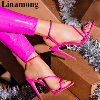 

2020 Summer Hottest Sample Fashion Women Sandals Candy Colors Yellow Pink Black Sexy Thin High Heel And Open Toe Women Shoes