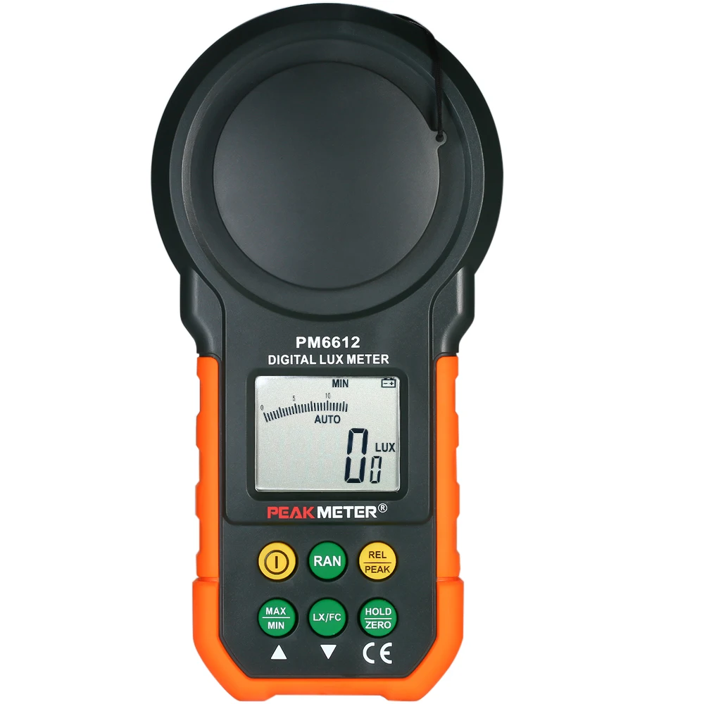 

PEAKMETER High Accuracy Digital Lux Meter LCD Display Handheld Illuminometer Luminometer Photometer Luxmeter Light Meter